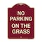 Signmission No Parking on the Grass Heavy-Gauge Aluminum Architectural Sign, 24" x 18", BU-1824-23685 A-DES-BU-1824-23685 - alternate 1